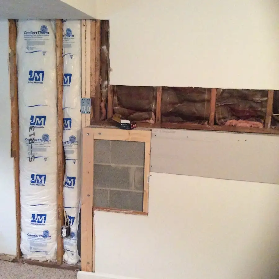 Wall insulation replacement during Odor Removal & Deodorization in Corinth